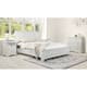 Option White King 3 drawer set