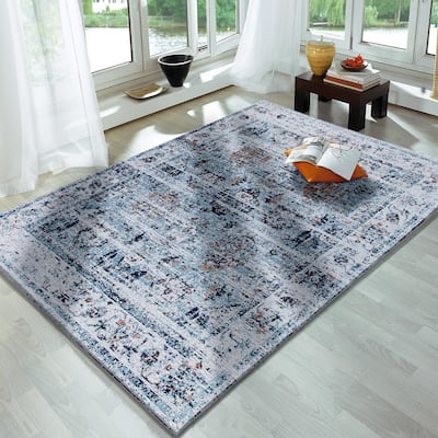 Blue Coastal Rug - 5 ' X 8' Rectangle