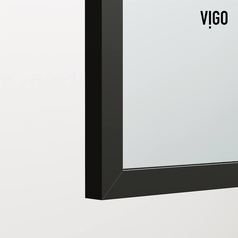 VIGO Arden 34" W x 78" H Framed Fixed Shower Screen