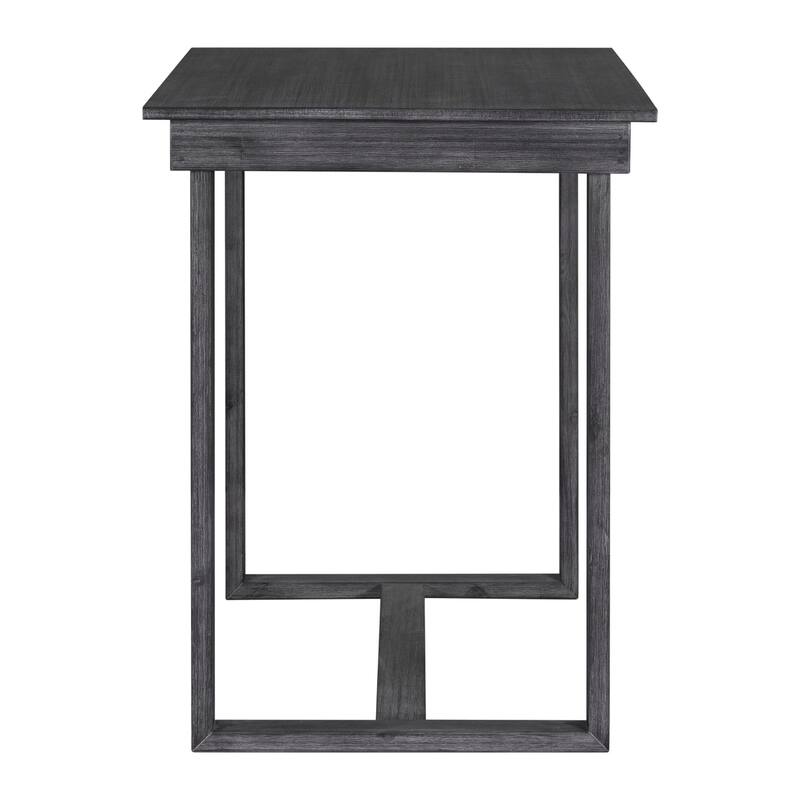 Farmhouse Counter Height 5-Piece Dining Table Set with 1 Rectangular Dining Table and 4 Dining Chairs for Small Places