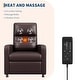 preview thumbnail 5 of 6, Garvee Power Recliner Chair with Massage and Heat, Adjustable PU Leather Sofa with Memory Remote, USB Port