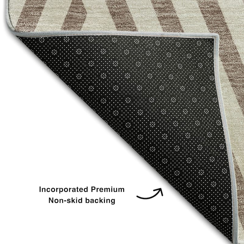 Premium Washable Super Soft Contemporary Geo Mayfield Rug