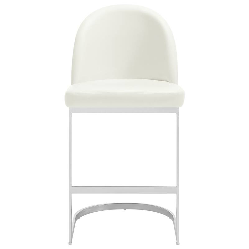 26" Upholstered Counter Stool/ Bar Stools with Metal Legs - 38.8"H x 17.9"W x 20.9"D