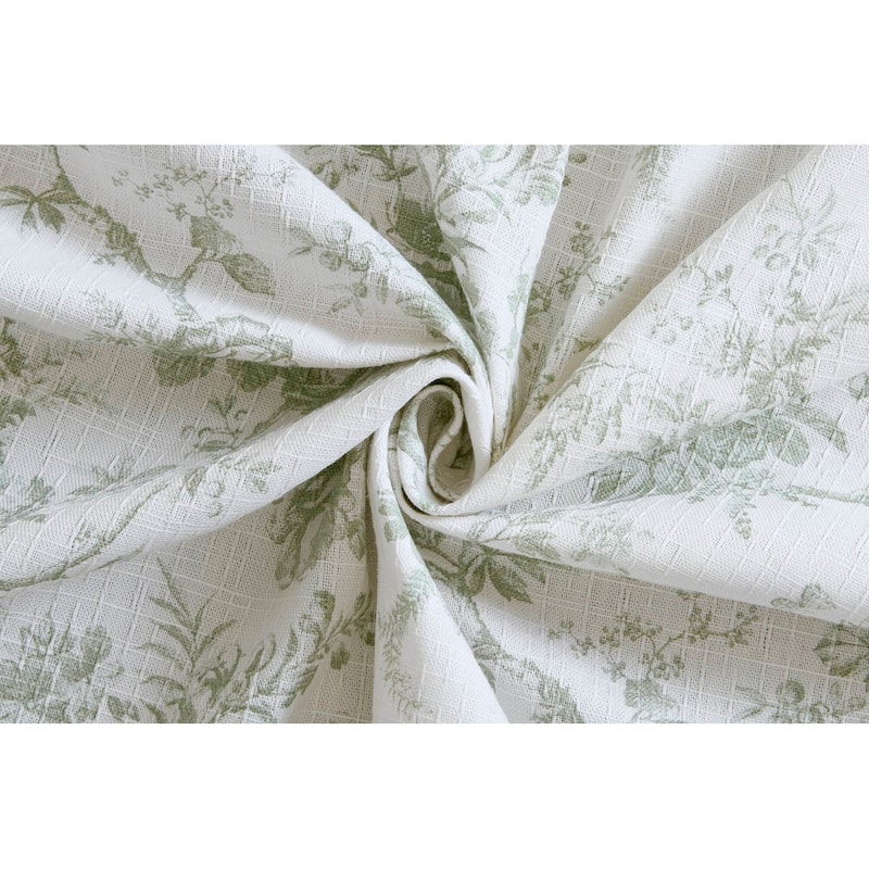 Laura Ashley Walled Garden Shower Curtain -- slub dobby 180gsm