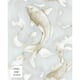 NextWall Metallic Koi Fish Peel and Stick Wallpaper - 20.5 in. W x 18 ft. L - 20.5 in. W x 18 ft. L - Champagne & Grey