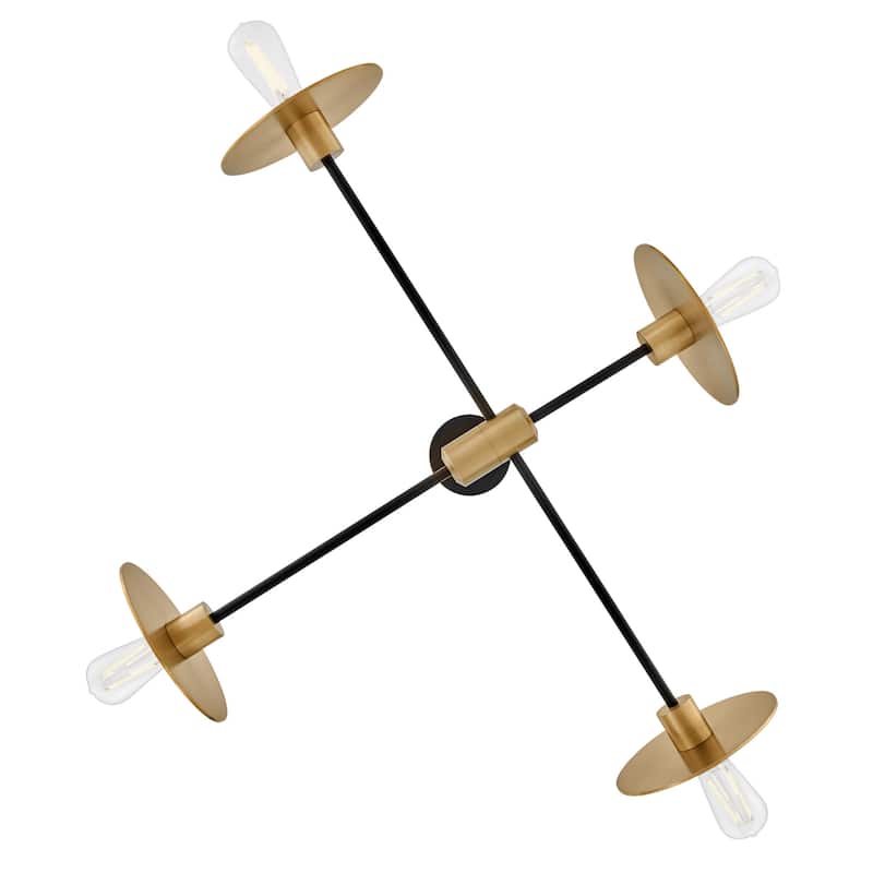 Lark 83885 Lulu 4 Light 36" Wide Sputnik Chandelier