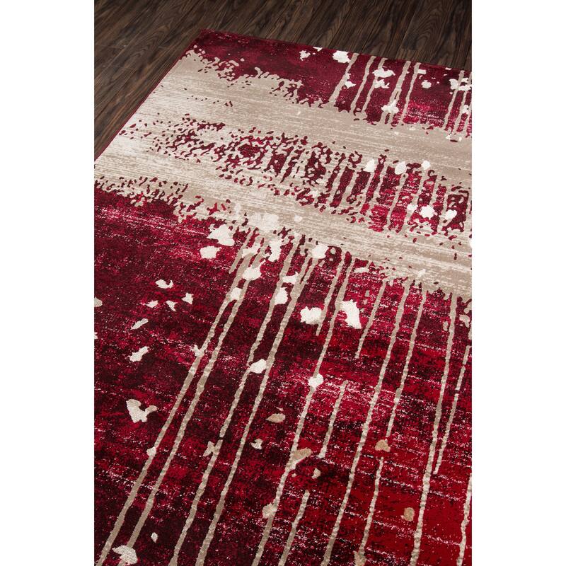Momeni Monterey Polyester Blend Contemporary Abstract Area Rug