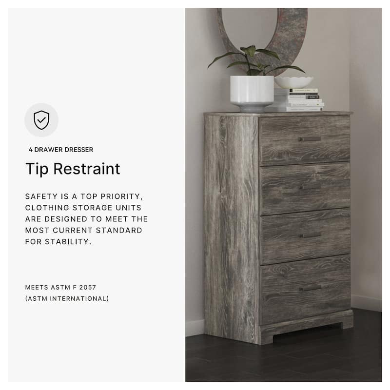 Ralinksi Gray Four Drawer Chest