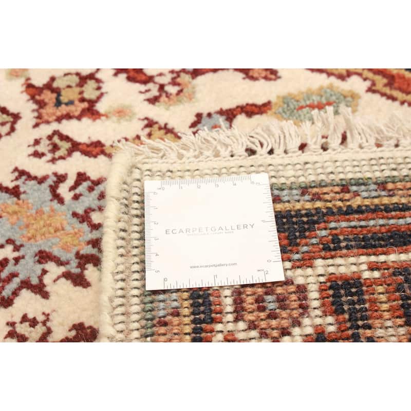 ECARPETGALLERY Hand-knotted Serapi Heritage Cream Wool Rug - 2'7 x 10'0