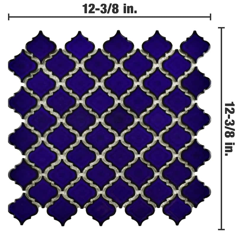 Merola Tile Hudson Tangier Blue Eye 12-3/8" x 12-3/8" Porcelain Floor and Wall Tile
