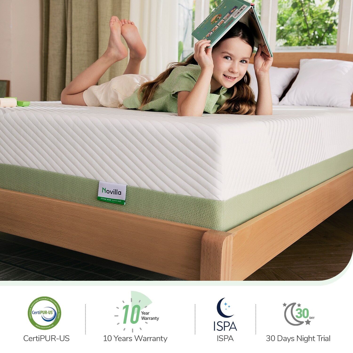 Novilla Inch Gel Memory Foam Mattress in a Box Bed Bath