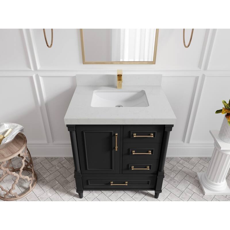 Willow Collections 30 in. W x 22 in. D Aberdeen Single Sink Bathroom Vanity with Countertop