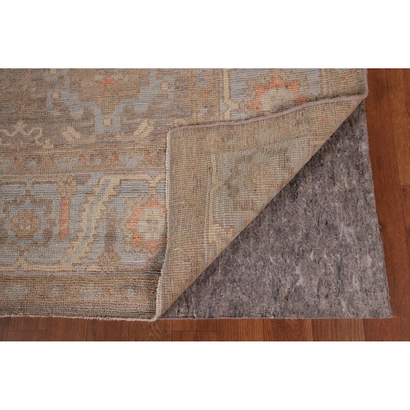 Vegetable Dye Oushak Oriental Area Rug Handmade Wool Carpet - 8'3" x 9'11"