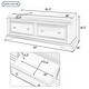 preview thumbnail 7 of 18, Merax Wood Storage Bench with 2 Storage Drawers, Fully Assembled