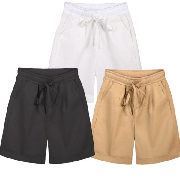 loose linen shorts