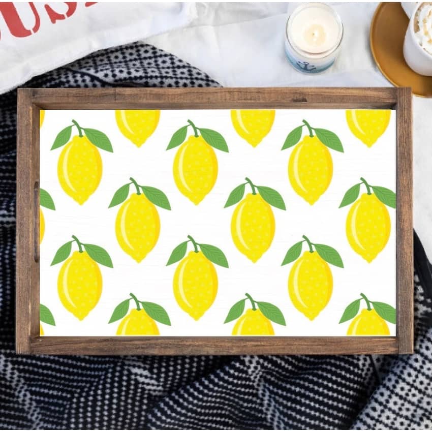 Lemons Serving Tray - Multi-Color