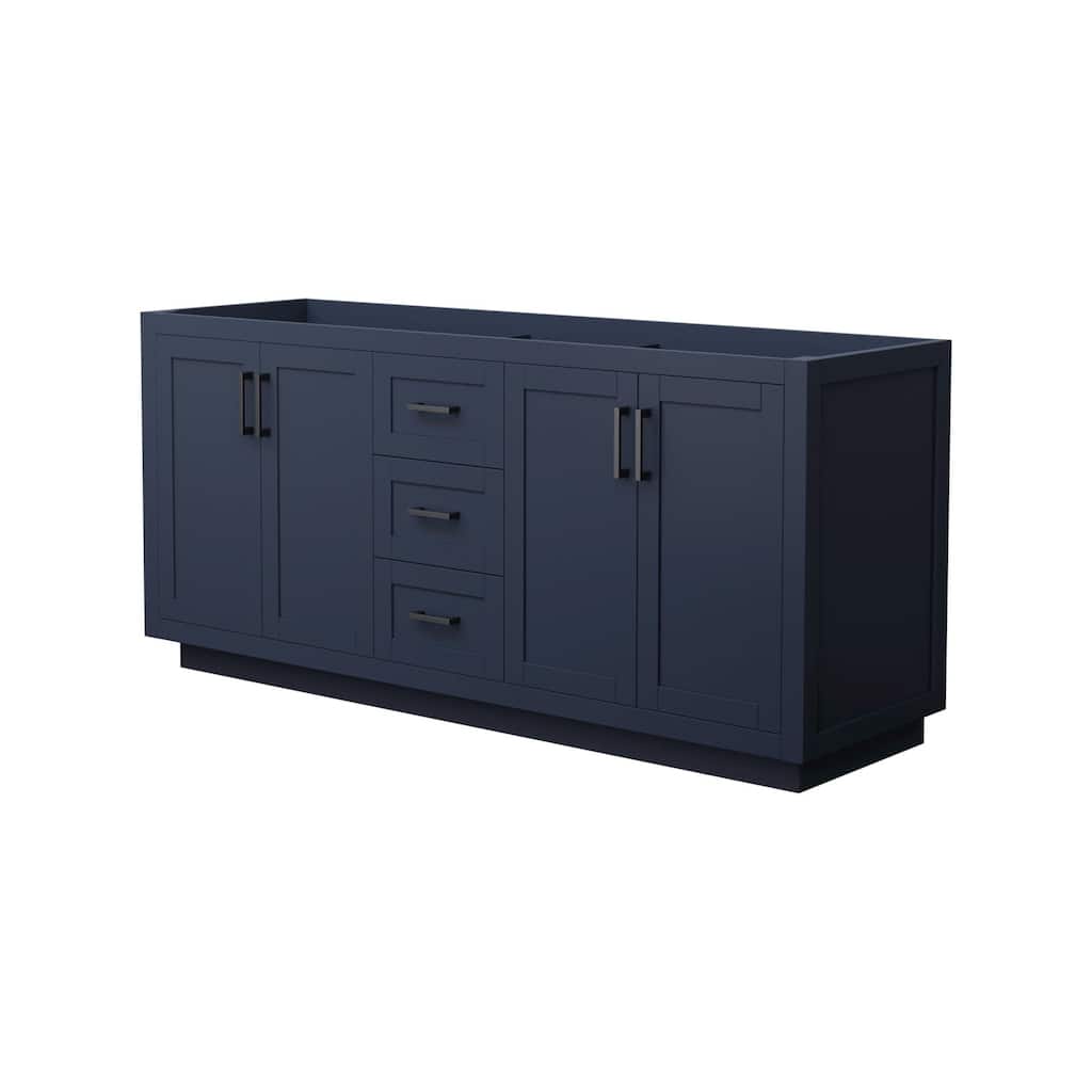 Wyndham Collection Miranda 71" Double Free Standing Vanity Cabinet