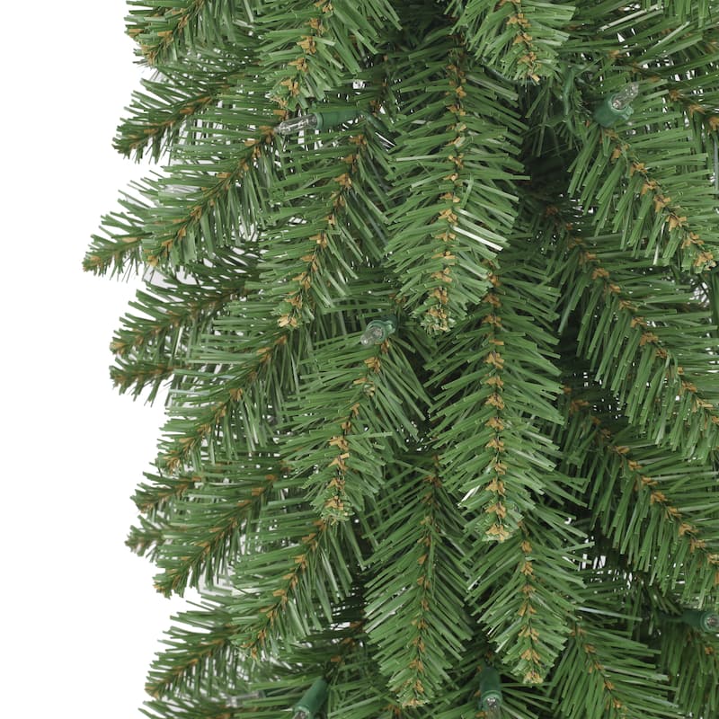 Puleo International 6 ft Pre-Lit Alpine Artificial Pencil Tree