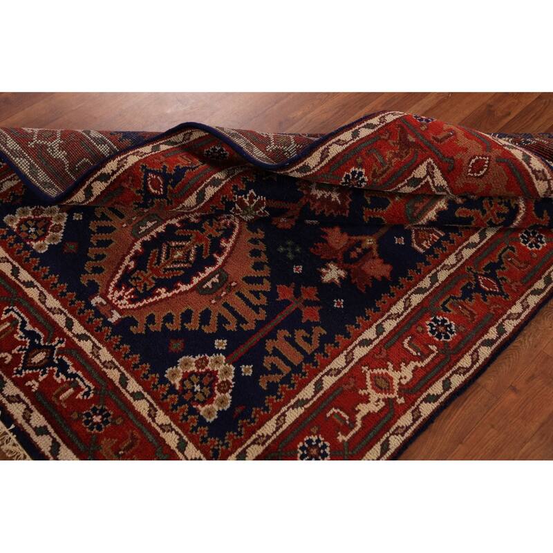 Orange Khottan Oriental Accent Rug Hand-Knotted Wool Carpet - 4'1"x 5'10"