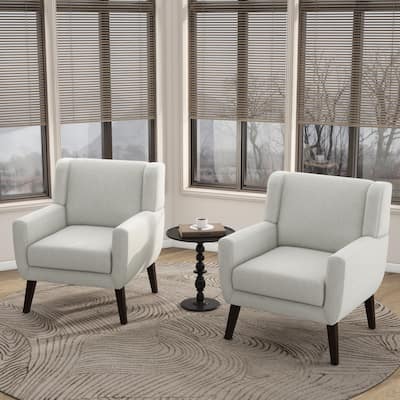 Modern Armchair Upholstered Accent Chair Set of 2