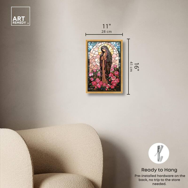Glass Rosarium Guardian Canvas by Art Remedy