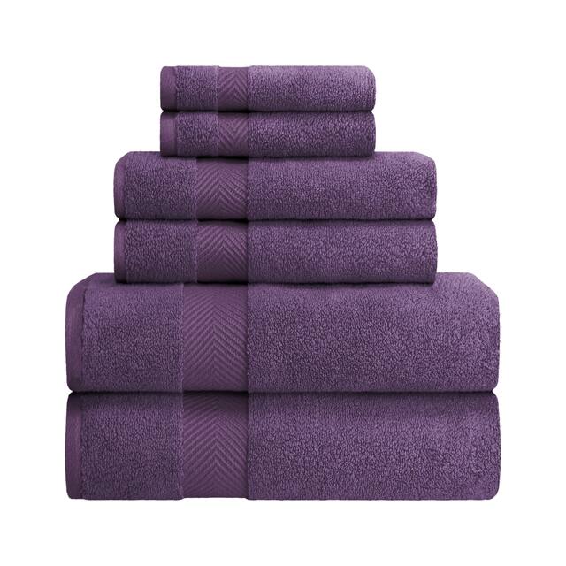 Miranda Haus Soft and Absorbent Zero Twist Cotton 6-piece Towel Set