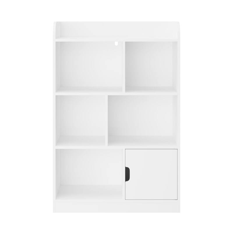 Anmytek White 6 Compartment Kids Bookcase Freestanding Cube Organizer Shelves