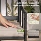 preview thumbnail 15 of 37, MAISON ARTS 7 Pieces Patio Dining Set Steel Panel Table & 6 Dining Arm Chairs