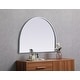 preview thumbnail 6 of 9, Elegant Lighting MR1A3324 Ayra 33" W x 24" H Modern Arched Bathroom