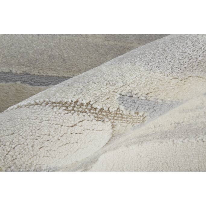 Vamex Power Loomed Distressed Abstract Stain Resistant Area Rug By HomeRoots - 114' X '79' X '0.63
