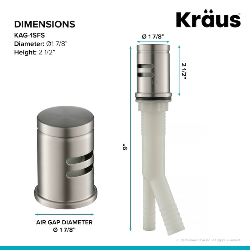 KRAUS Dishwasher Air Gap