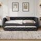 preview thumbnail 16 of 24, Full XL Size Faux Leather Daybed with Trundle and LED