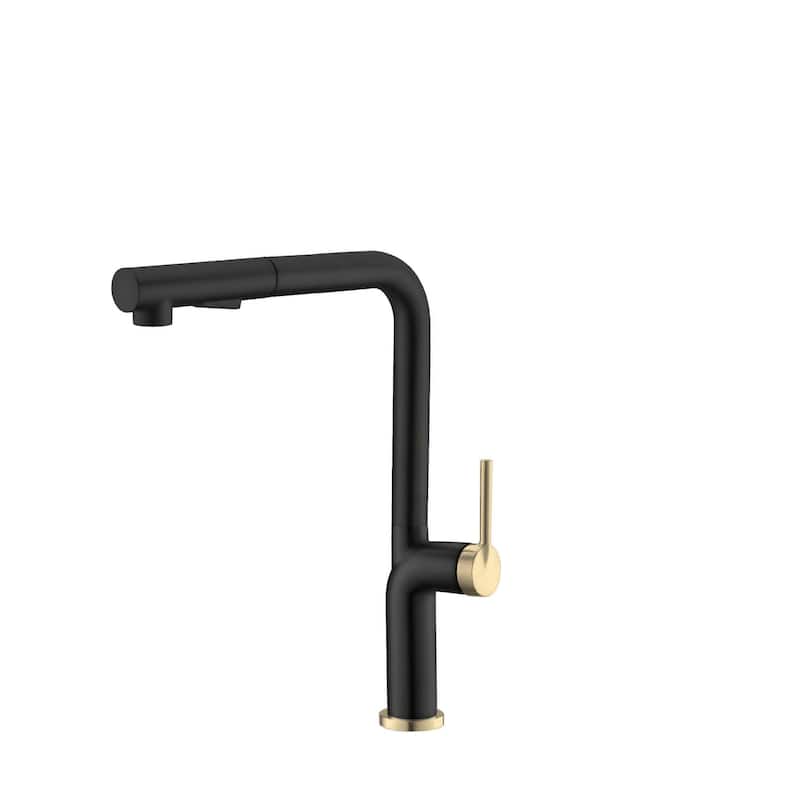 STYLISH Kitchen Sink Faucet Single Handle Pull Down Dual Mode in Stainless Steel