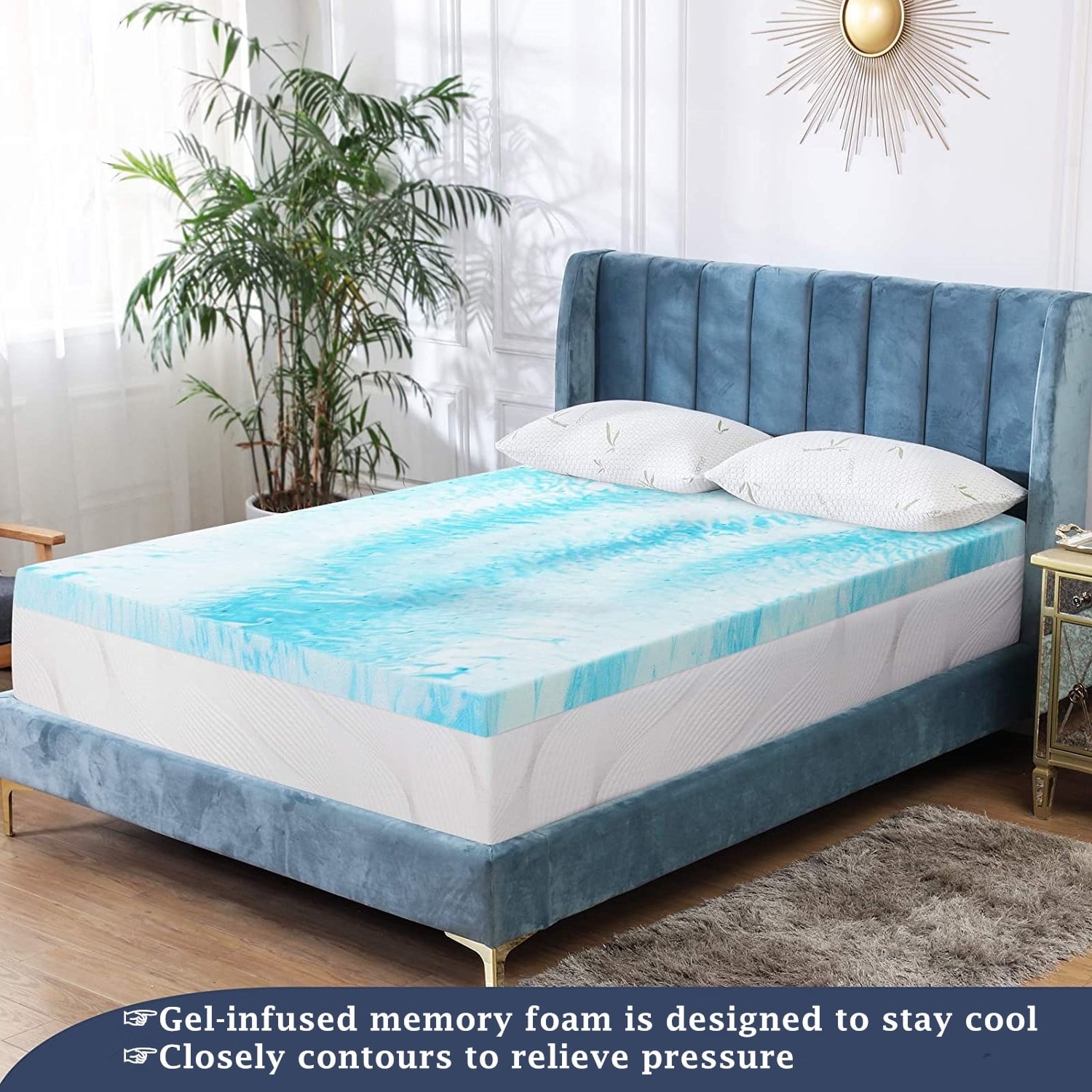 California King Mattress Pad, Extra Thick & Fluffy - 18-22" Deep Pocket, Quilted Cotton Top, White