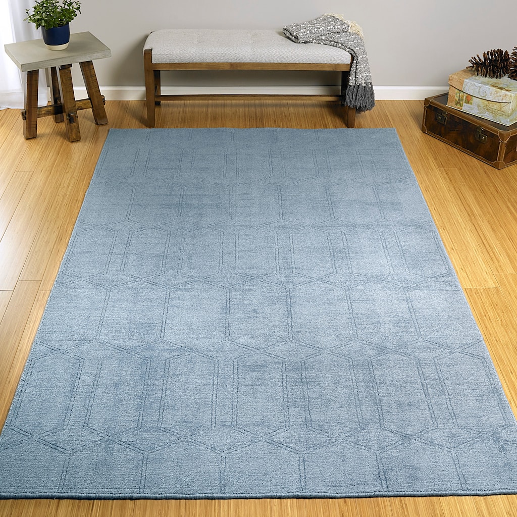 Hand-Loomed Polyester Moravec Rug