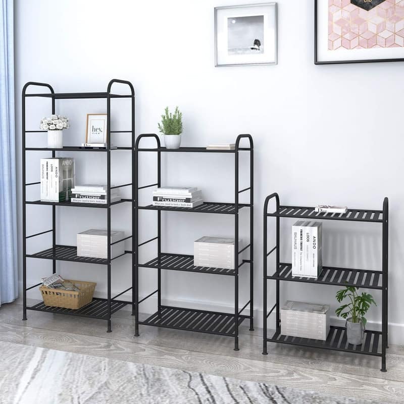 5-Tier Adjustable Shelving Unit - 21.65"D x 11"W x 52.76"H