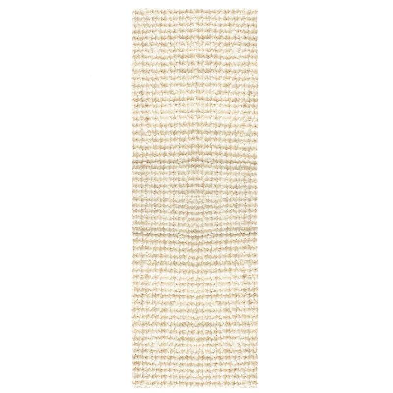Delara Premium Handwoven Natural Fiber Area Rug Boucle 100% Jute excellent choice in high-traffic areas such as Living rooms