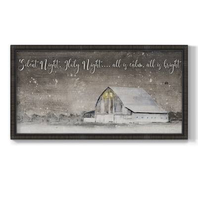 Silent Night Premium Framed Canvas- Ready to Hang