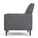 Mervynn Mid-Century Modern Button Tufted Fabric Recliner by Christopher Knight Home