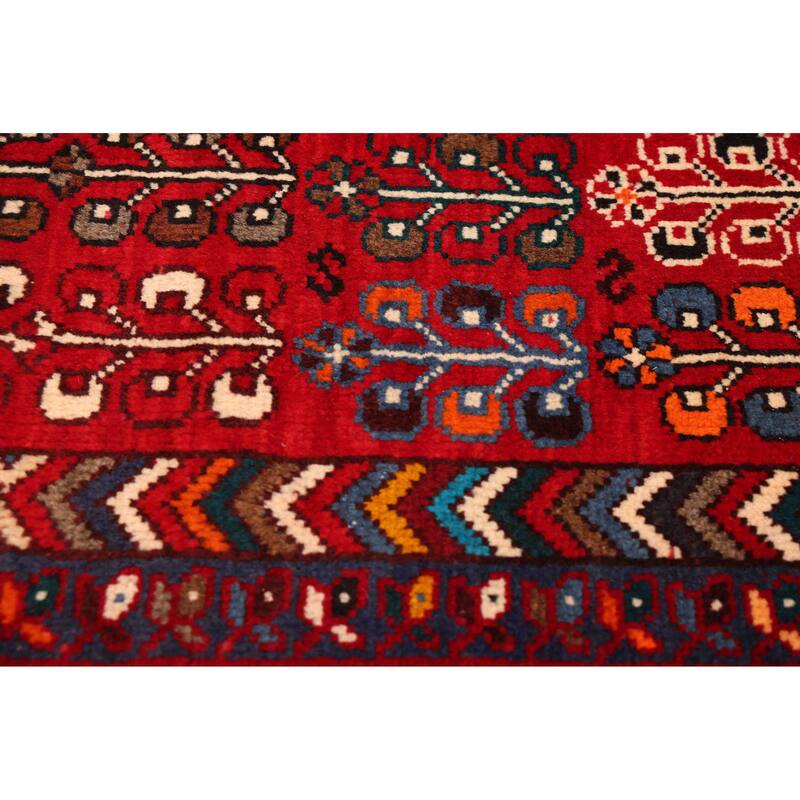 ECARPETGALLERY Hand-knotted Melis Vintage Red Wool Rug - 5'10 x 8'1