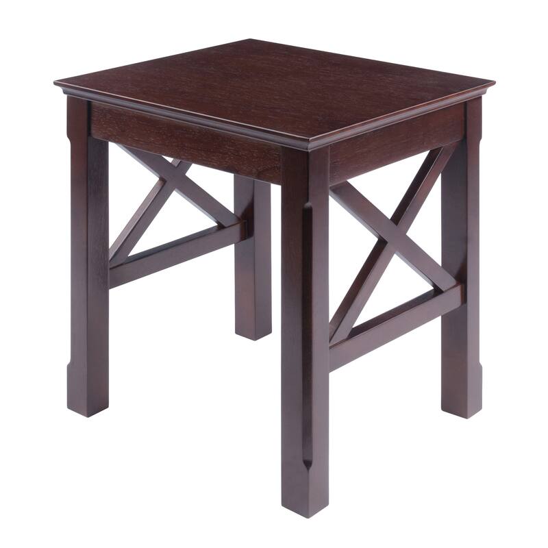 Xola 3-Pc Nesting Tables, Cappuccino - 21.1"W x 17.3"D x 22.1"H.