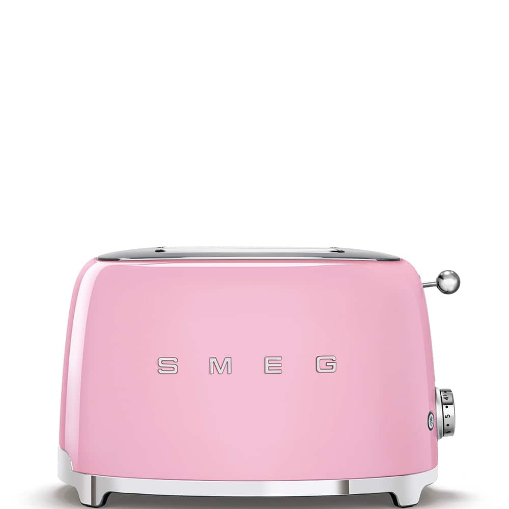 Smeg 50's Retro Style Aesthetic 2 Slice Toaster Pink