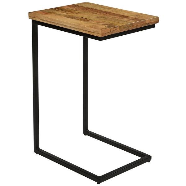 Natural Eli C Side Table FirsTime & Co Modern Style 18 x 14 x 26.25 inches Natural Wood Natural Eli C Side Table FirsTime & Co Modern Style 18 x 14 x 26.25 inches Natural Wood