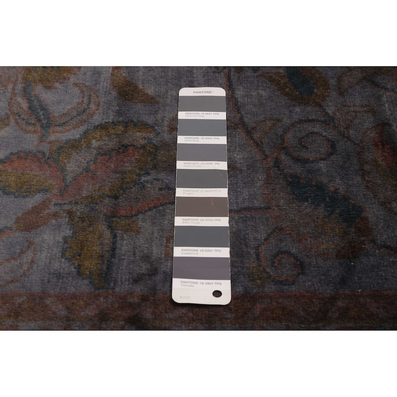 ECARPETGALLERY Hand-knotted Color Transition Grey Wool Rug - 6'4 x 9'4