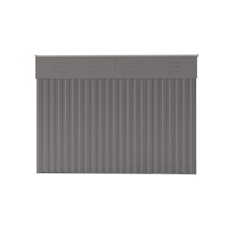 4*8FT Storage Shed, Single Hinge Door, Solid Structural Design, Good Ventilation, Surface With Protective Film