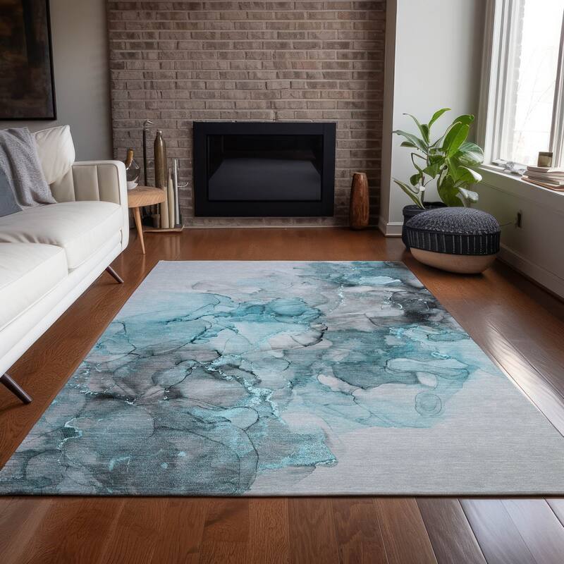 Gato Modern Art-Inspired Weather Resistant Versatile Elegance Outdoor Rug