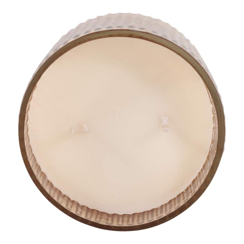 Modern Round Glass Candle on Base - 5" - 5.0"