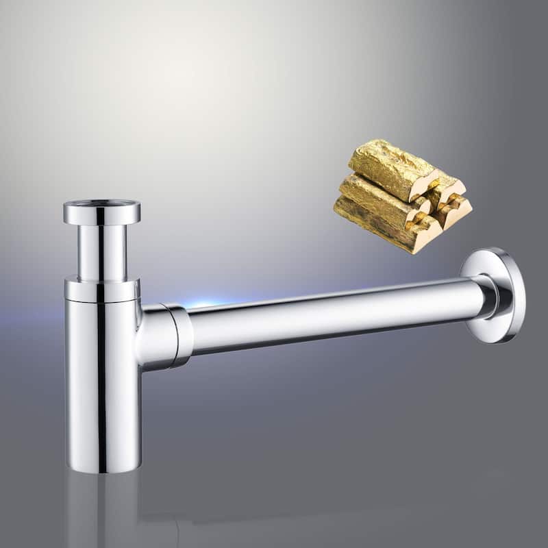 Bathroom Sink Decorative Round Bottle Trap