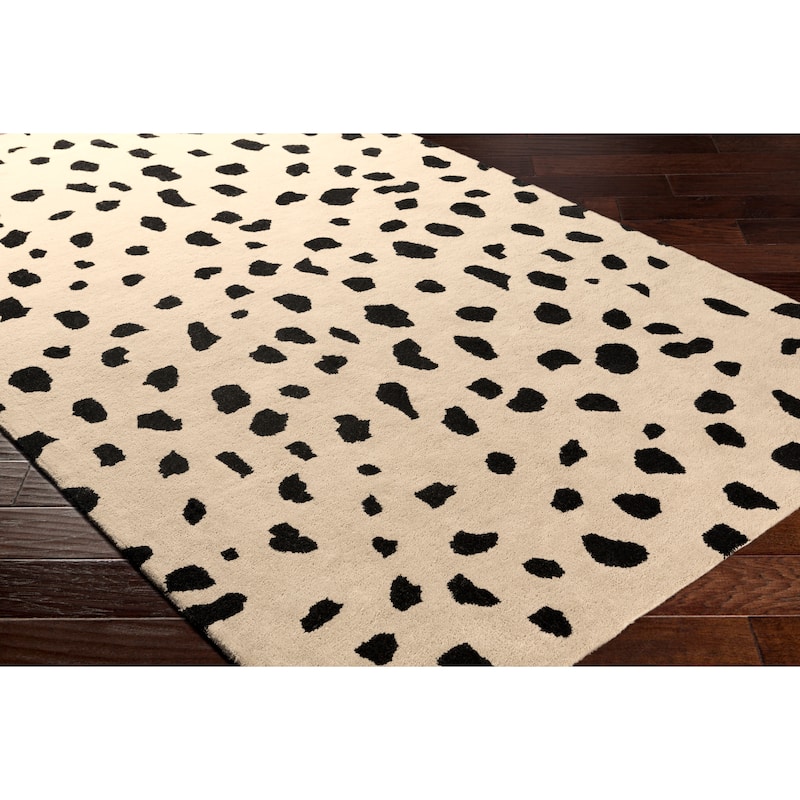Livabliss Tunas Handmade Animal Print Wool Area Rug