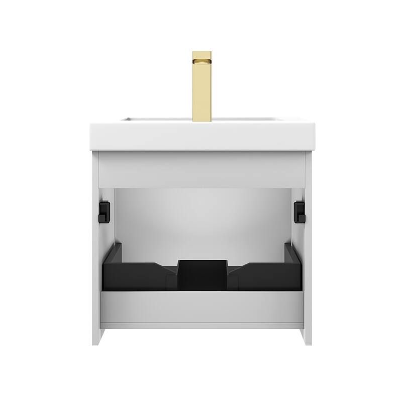 Floating Bathroom Vanity with Sink, Wall Mounted Vanity